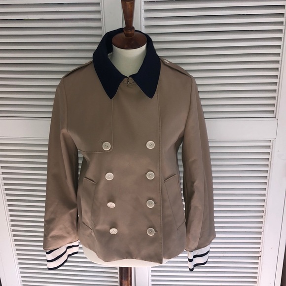 New JCREW Cropped Trench Coat